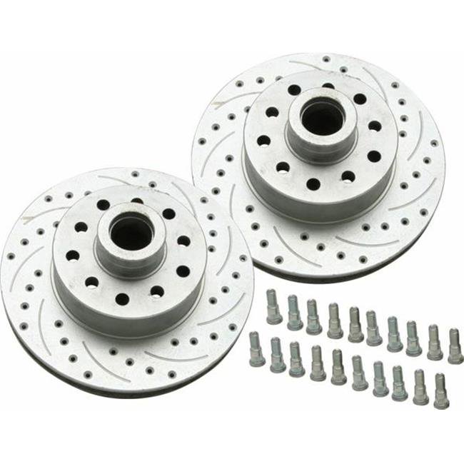 SureStop Drilled and Slotted 11 in. 5 Bolt Mustang II Rotors GM and