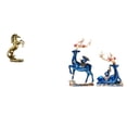thumbnail image 1 of Estatua del caballo,Estatua de caballo de pie hecha a mano de resina de cafetería,Escultura de caballo de pie,estatua decorativa,Estatua de escultura de ciervo,Escultura de ciervo para sala de, 1 of 8
