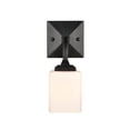 thumbnail image 4 of Millennium Lighting  Eddison 1 Light Wall Sconce in Matte Black with Frosted Glass Shade, 4 of 5