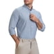 thumbnail image 4 of Camisas de vestir de negocios de manga larga con botones para hombres Inspire Chic, rayas, XL, gris claro, 4 of 6