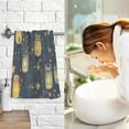 thumbnail image 7 of Yayeee 100% Cotton Hand Towels for Bathroom 16" x 28" Soft Absorbent Kitchen Towel, Orange Fireflies Pattern, 7 of 7