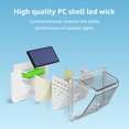 thumbnail image 3 of Luz solar LED Sensor de movimiento PIR Recargable Impermeable 3 lados, 3 of 8