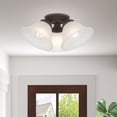thumbnail image 5 of Livex Lighting - Wynnewood - 3 Light Flush Mount in Traditional Style - 16, 5 of 12