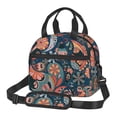 thumbnail image 1 of DouZhe Lunch Bags for Women and Men, Paisley Flower Zentangle Prints Reusable Portable Insulated Cooler Waterproof Lunch Tote Bag for Travel Work Picnic, 1 of 7