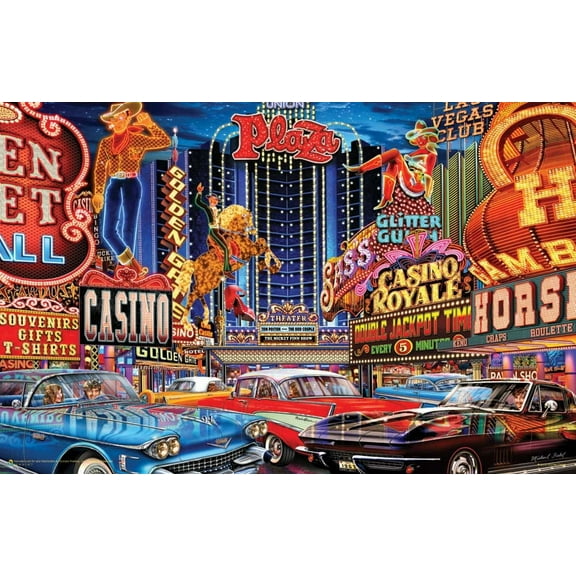 Vintage Vegas by Michael Fishel Mini Poster - 17 x 11 in.