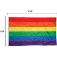 thumbnail image 3 of In the Breeze 3701 — Rainbow Grommet Flag - 4 x 6 Feet, Colorful, Pride Flag, 3 of 6