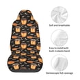 thumbnail image 4 of Wukai Bee and Honey Full Set Car Seat Covers with Soft Padding Universal Auto Front Seats Protector and Cushion Mat, 4 of 5