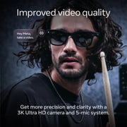 Ray-Ban Meta (Gen 2), Wayfarer Large, Matte Black, Clear Lenses | Smart AI Glasses