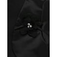 thumbnail image 6 of Venjoe Kids Girls Satin Bolero Jacket Shrug Short Cardigan Sweater Cover Up for Formal Dress Black 160, 6 of 7