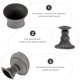 thumbnail image 3 of Macetero redondo de metal gris con forma de trompeta de 4,9" x 4,91" x 7,86", 3 of 6