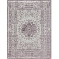 thumbnail image 1 of Unique Loom Aberdeen Collection Textured Traditional Vintage Tone Area Rug, 9 x 12 Feet, Violet/Ivory, 1 of 1