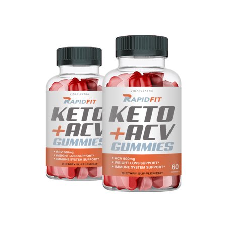 (2 Pack) Rapid Fit Keto Gummies - Rapid Fit Keto Apple Cider Vinegar Gummies