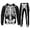 Black-c, variant on Men Halloween Skeleton Graphic Hooded Sweatshirt & Jogger Pants 2-Piece Tracksuit S