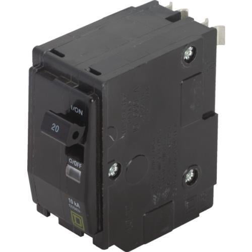 Square D QO250 Type QO 50-Amp Two-Pole Circuit Breakers Plug-On Lot of 3