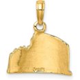 thumbnail image 3 of Solid 14K Yellow Gold Textured 2-D Coliseum Charm - 16.95mm, 3 of 6