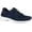 Navy Leather/Combo, variant on Easy Works by Easy Street Pepper Women's Slip Resistant Oxford Work Shoe