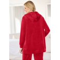 thumbnail image 2 of Woman Within Plus Size Velour Hoodie Sweatshirt, 2 of 3