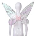 thumbnail image 2 of Disfraz de elfo de Halloween con alas de hada transparentes y brillantes para niños, 2 of 5