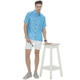 thumbnail image 6 of LA LEELA Mens Hawaiian Shirts Short Sleeve Button Down Shirt Men's Casual Vacation Tropical Beach Summer Party Shirts for Men Funny XXL Blue Boat, 6 of 6