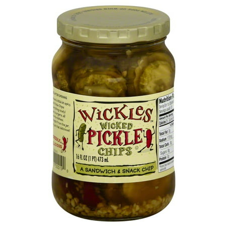 Sims Foods Wickles Pickle Chips, 16 oz (Best Pickles In The World)