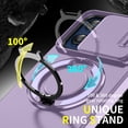 thumbnail image 4 of ShellTech Magnetic Case for Motorola Moto G Stylus 5G 2025,Shockproof TPU+PC Rotating Ring Holder Kickstand Military Drop Protection Cover,Purple, 4 of 9