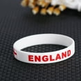 thumbnail image 5 of Milisten 5Pcs Silicone Country Flag Wristband White Soft Comfortable for National Team Support, 5 of 6