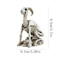 thumbnail image 4 of Fiaya Women Halloween Animal Skeleton Decorations, Realistic Goat Skeleton Decorative, Scary Halloween Skeleton Bones for Graveyard Props Indoor Outdoor, 4 of 7