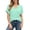 Mint Green, variant on uvwlwu Womens Summer Tops,Summer Crop Top for Lightweight Casual Tee with Modern Neckline for Everyday Wear,S