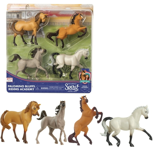 DreamWorks Spirit Riding Free Collectible Horse 4Pack, Palomino Bluffs