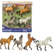DreamWorks Spirit Riding Free Collectible Horse 4-Pack, Palomino Bluffs Riding Academy, Ages 3 
