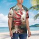 thumbnail image 3 of Fotbe Colorful Axolotl Underwater Camisa Hawaiana para Hombre Unisex – Camisa Casual de Verano con Botones de Manga Corta de Algodón y Lino,Small, 3 of 7
