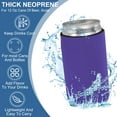 thumbnail image 5 of Uxcell 4 Pcs Can Cooler Sleeve, 12oz Insulated Neoprene Beer Bottle Cooler Covers Non-slip Soda Can Sleeves Standard Drink Holder for Beer Soda and Water Bottles, Dark Purple, 5 of 7
