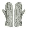 thumbnail image 4 of ESASSALY Warm Winter Mittens for Women - Soft Knit Gloves in Solid Color, 4 of 8