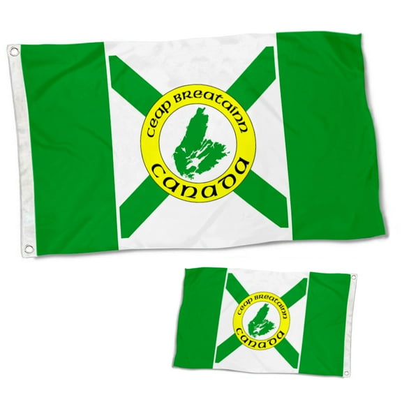 Dutern Double Sided Cape Breton Island Flag Banner 3 Ply with Brass Grommets 2x3 Feet