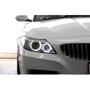 iJDMTOY White H8 LED Angel Eyes Compatible with BMW 128i 135i 1M 328i 335i M3 535i 550i M5 Z4 X1 X5 X6, (2) Halo Ring Marker Bulbs Powered by 20W High Power 7000K LED Lights