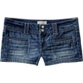 thumbnail image 1 of Aeropostale Womens Solid Casual Denim Shorts, Azul, 13/14, 1 of 1