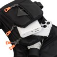 thumbnail image 3 of Riñonera impermeable para hombre, multifunción, para pierna, cinturón, cadera, riñonera (negro) Sywqhk Para Estrenar, 3 of 9