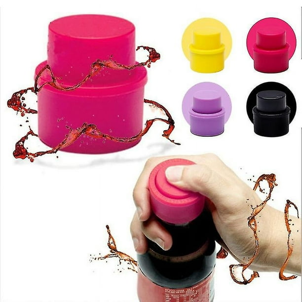 Tapa de bebida al vacío, sellador suave inflable, bebida gaseosa, protector de tapón de botella de bebida carbonatada
