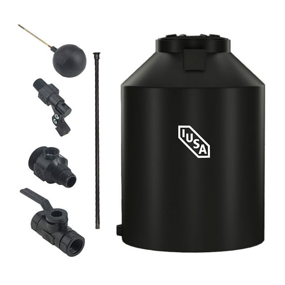 Tinaco 1100 L con accesorios negro