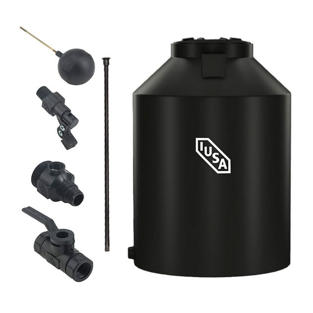 Tinaco 1100 L con accesorios negro