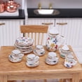 thumbnail image 4 of Miangastore 1 Set Miniature Tea Set Mini Ceramic Tableware Models Dollhouse Accessories, 4 of 9