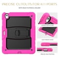 thumbnail image 7 of FJLBDE Case for iPad Air 13 inch (2026 M4/2025 M3/2024 M2), Rugged Shockproof Tablet Cases Cover with Kickstand Shoulder Strap, Rose, 7 of 7