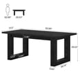 thumbnail image 6 of Dovelina 63" Rectangular Dining Table for 6-8 People, Modern Farmhouse Wooden Kitchen Table for Large Dining Room, Home, 6 of 7