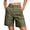 Army Green A, variant on Enjoytime Cargo Shorts Women Solid Color Button Zipper Casual Travel Outdoor Plus Size Shorts for Workout Athletic Gym Army Green XXXL