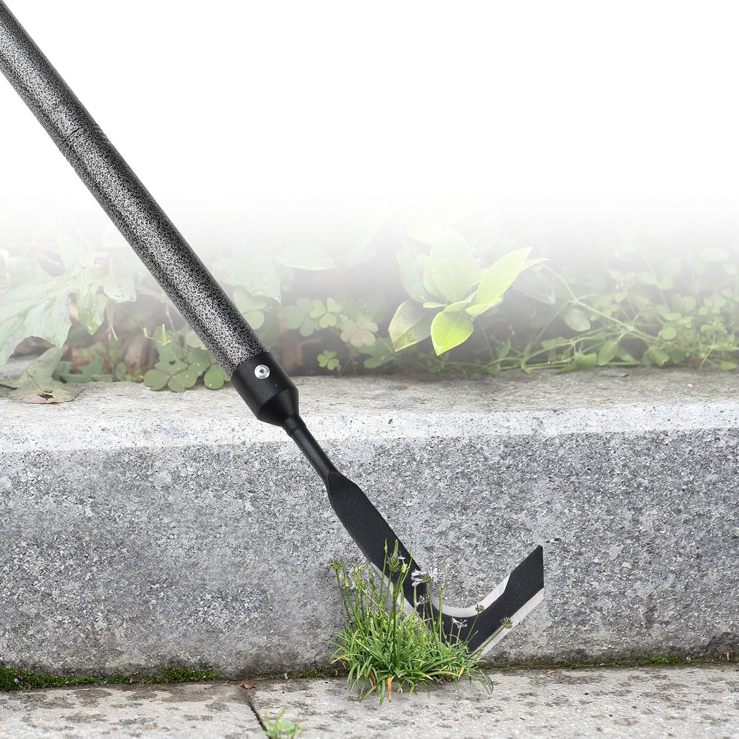 RGHJAR-Weed Remover Tool | Adjustable Metal Handle (14.5"-58.4") (Upgraded Rustproof) | Multi-Functional Garden Hook for Pavement Gaps, Moss, Bushes | Commercial-Grade Yard Maintenance Equipment