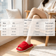 thumbnail image 3 of ATENAR Slippers for Women,Slippers Women,Women's Slippers,Cozy,Open Toe,Soft,Red,9-9.5, 3 of 7