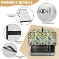 thumbnail image 6 of Renewold Toaster Oven Dust Cover with Accessory Pockets Dust Protection Easy Clean Microwave Oven Air Fryer Protector Case Kitchen Accessories, 18.5 x 14.5 x 9 Inches, Lemon Blueberry Bird, 6 of 7