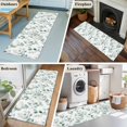 thumbnail image 6 of Eucalyptus Runner Rug 2x6 FT, Non Slip Hallway Carpet, Ombre Greenery Round Leaves Succulent Plant Washable Soft Floor Carpet Throw Runner Carpet Long Rug for Entryway Kitchen Bedside Sliding Door, 6 of 9