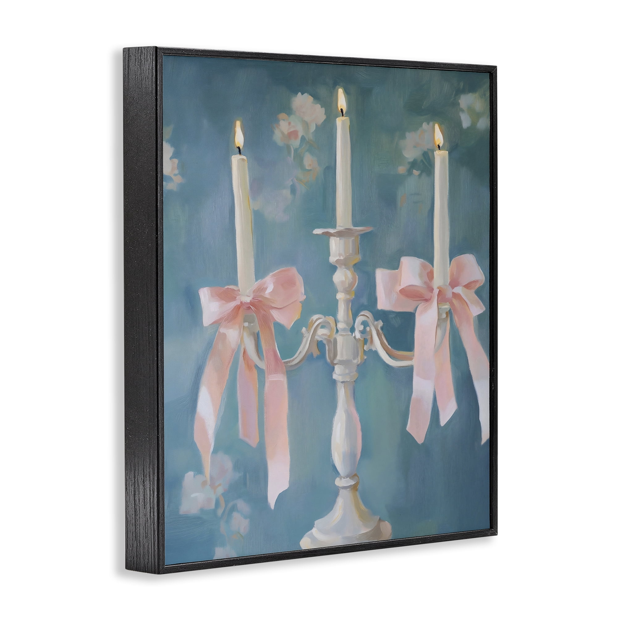 Stupell Industries Elegant Coquette Candelabra Black Framed Giclee Art, design by The Prints Vibe