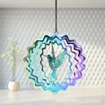 thumbnail image 4 of MOQIN Hummingbird Wind Spinners Hummingbird Gifts for Women/Men 4 inch 3D Stainless Steel Hanging Wind Spinner Metal Bird Wind Catchers, 4 of 9
